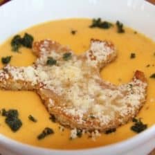 Butternut Squash Soup with Ghost Croutons