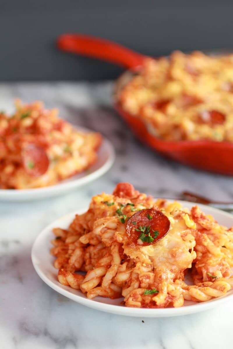 Skillet Baked Pasta with Gouda Cheese-1