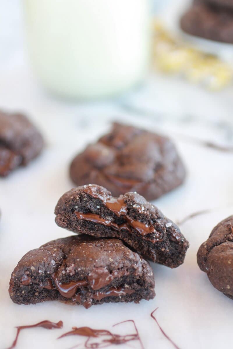 Dark Chocolate Coconut Mudslide Cookies-10