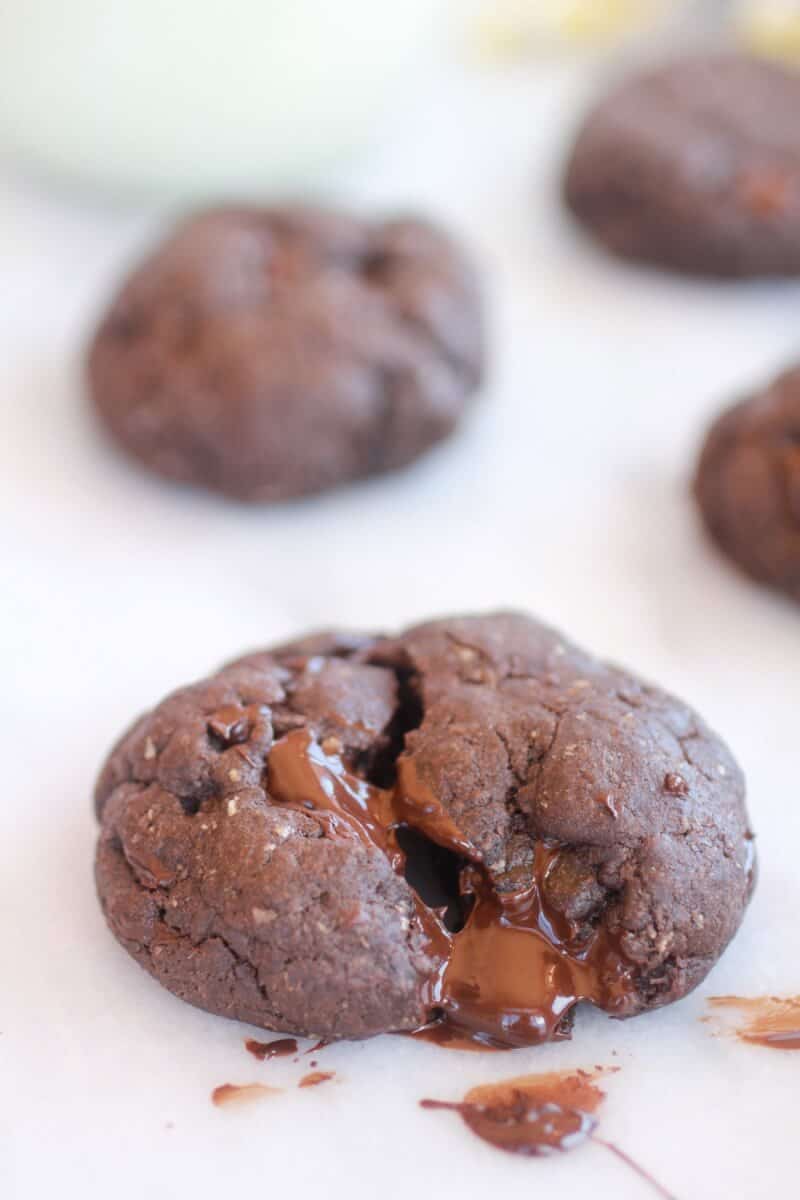 Dark Chocolate Coconut Mudslide Cookies-5
