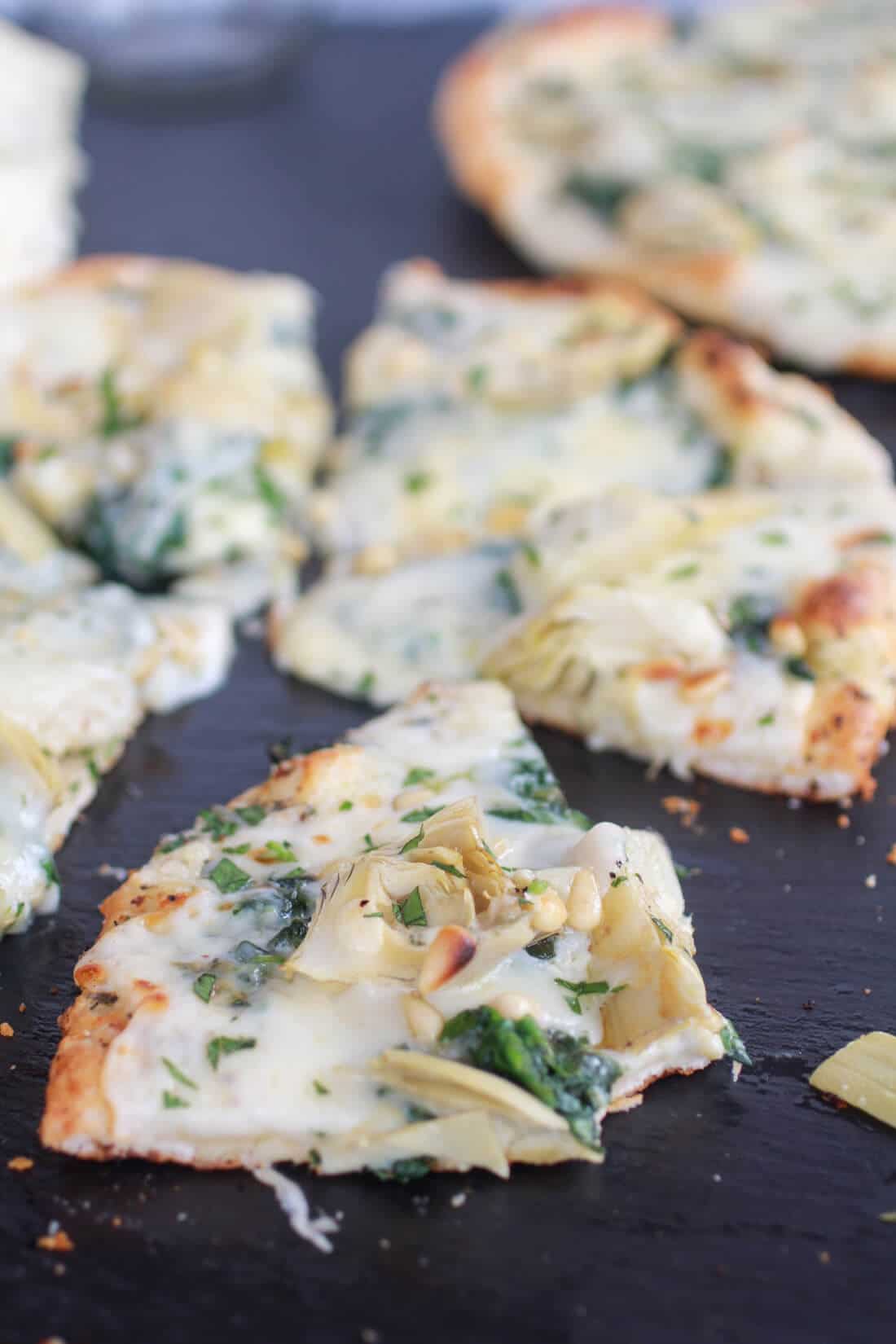 Spinach Artichoke and Blue Cheese Pizza-17