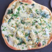 Spinach and Artichoke Pizza