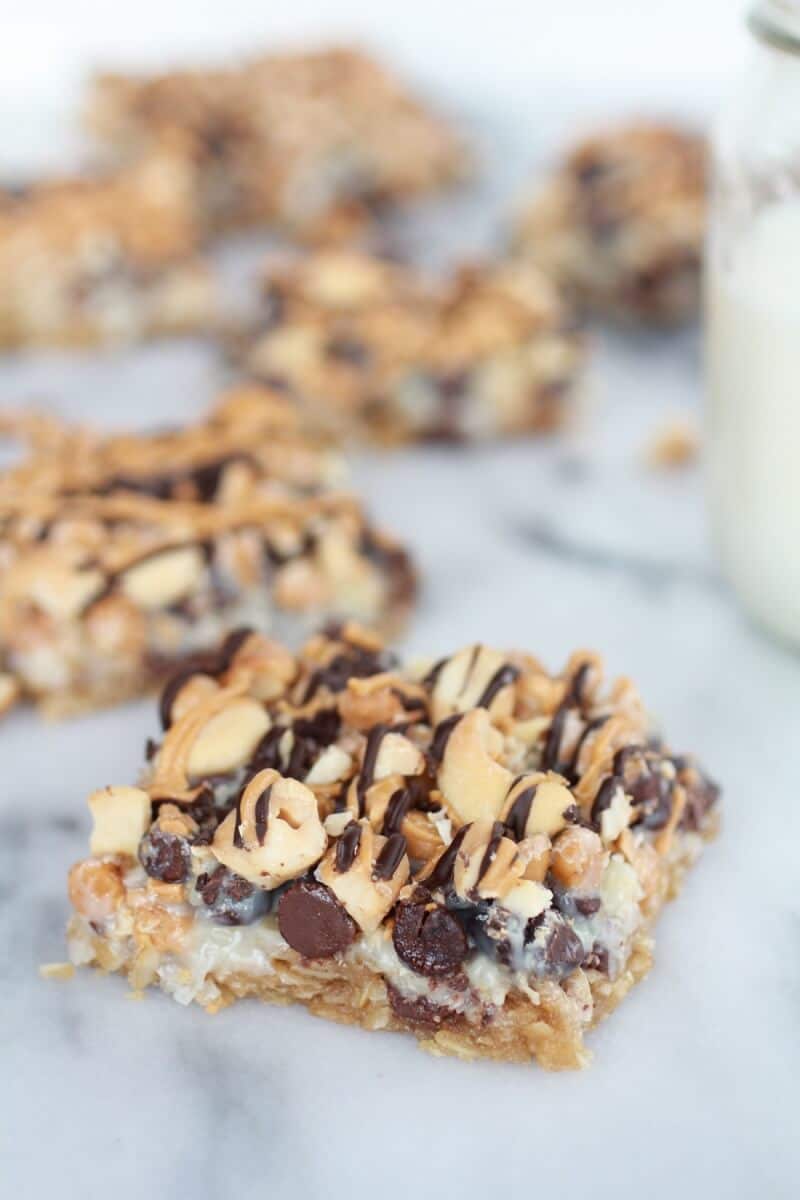 7 Layer Oatmeal Chocolate Chip Cookie Bars-1