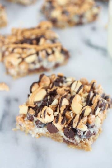 7 Layer Oatmeal Chocolate Chip Cookie Bars