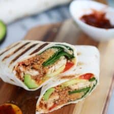 Grilled Tex-Mex Chicken and Quinoa Wraps