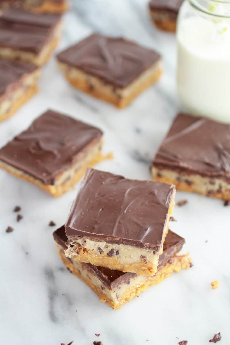 Skinny Chocolate Chip Cookie Dough Special K-Bars-13