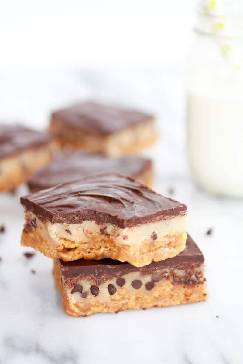 Skinny Chocolate Chip Cookie Dough Special K-Bars-14