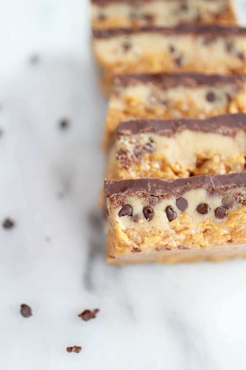 Skinny Chocolate Chip Cookie Dough Special K-Bars-8