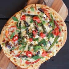 Whipped Feta and Roasted Jalapeño Greek Pizza