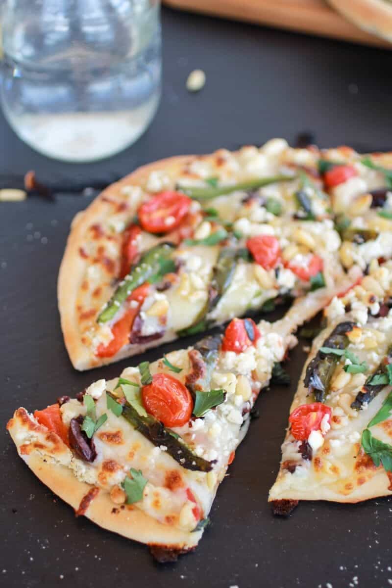 Whipped Feta and Roasted Jalapeño Greek Pizza