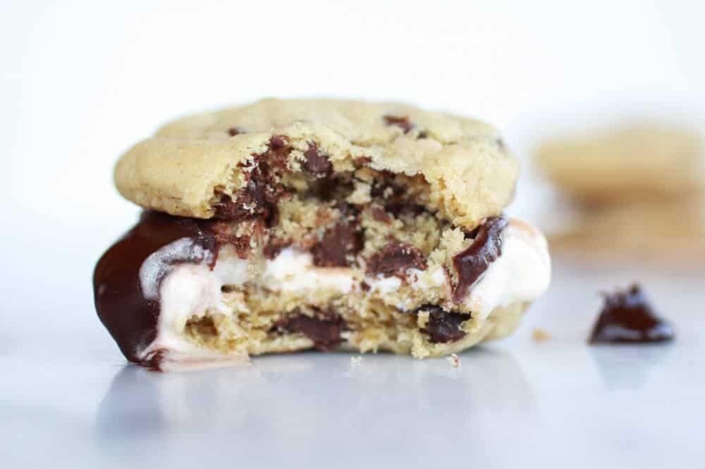 Hot Fudge Chocolate Chip Cookie Cookie Dough Ice Cream Sandwich | https://dev.halfbakedharvest.com/