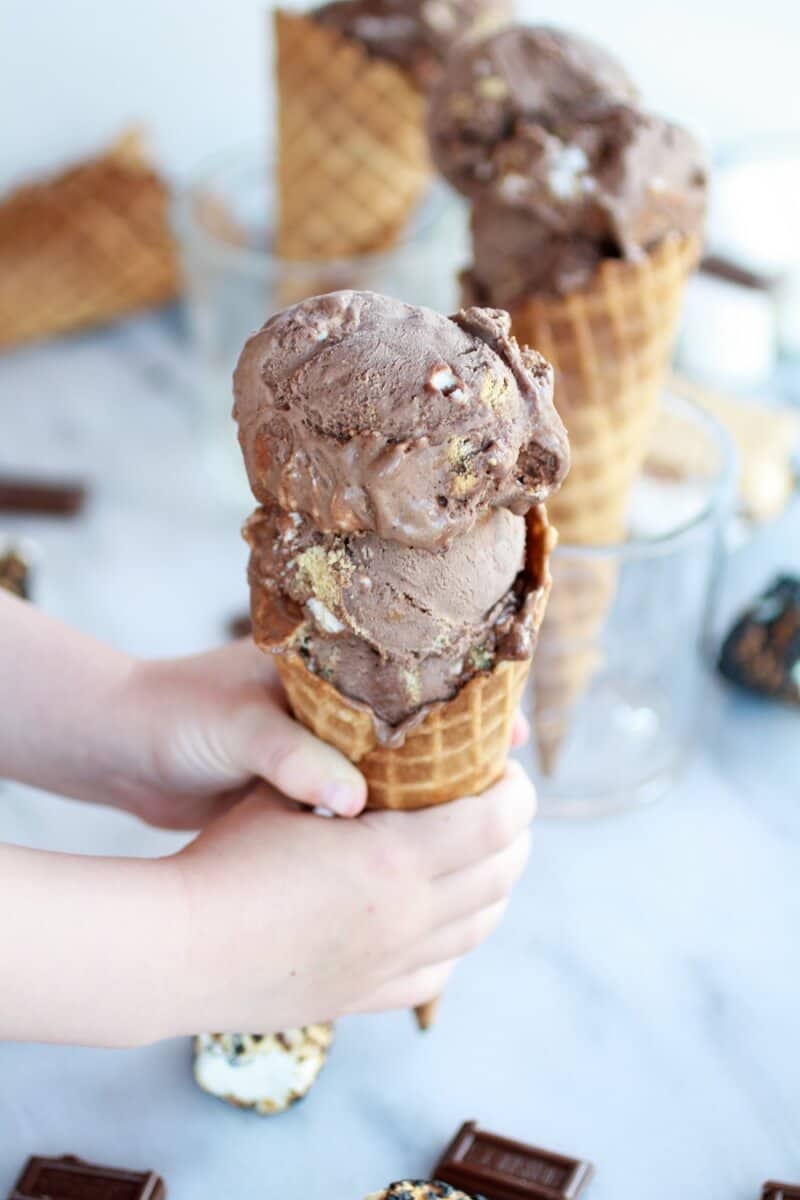 Toasted S'more Chocolate Fudge Ice Cream | https://dev.halfbakedharvest.com/