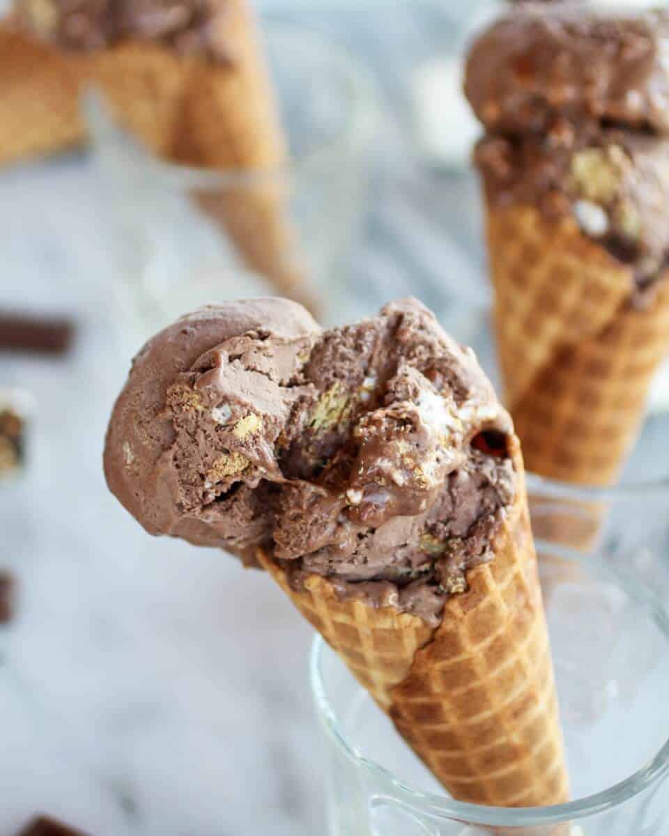 Toasted S'more Chocolate Fudge Ice Cream | https://dev.halfbakedharvest.com/