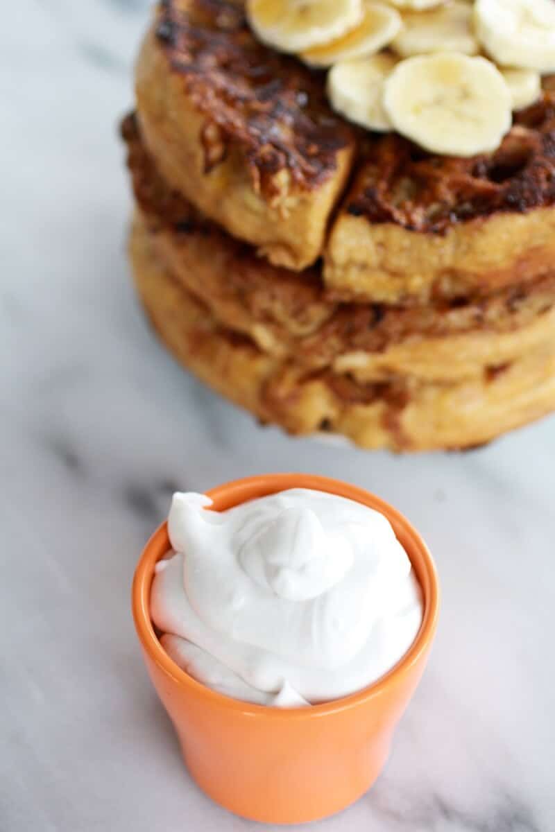 caramelized coconut banana bread waffle french toast | https://dev.halfbakedharvest.com/