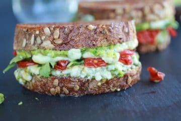 Blue Cheese + Smashed Avocado and Roasted Tomato Grilled Cheese
