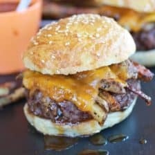 French Fry Bourbon Burgers