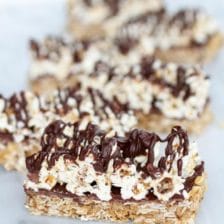 Dark Chocolate Cappuccino Popcorn Granola Bars