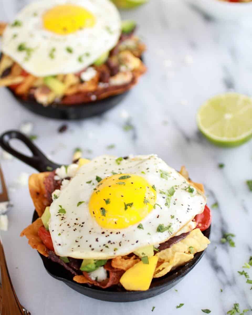 Simple Black Bean, Corn and Mango Chilaquiles with Queso Fresco | halfbakedharvest.com