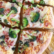 Chipotle Pumpkin and Broccoli Pizza with Bacon + Gouda Cheese (+ A Giveaway!)