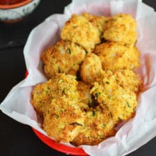 Zucchini Parmesan Crusted Chicken Nuggets
