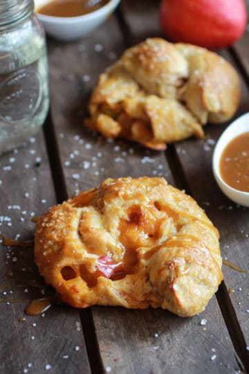 Caramelized Apple + Cheddar Cheese Soft Pretzels with Apple Cider Dipping Sauce
