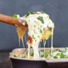 Easy Creamy Buffalo Chicken Quinoa Bake