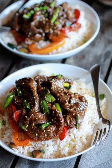 30 Minute Korean Beef + Toasted Sesame Rice
