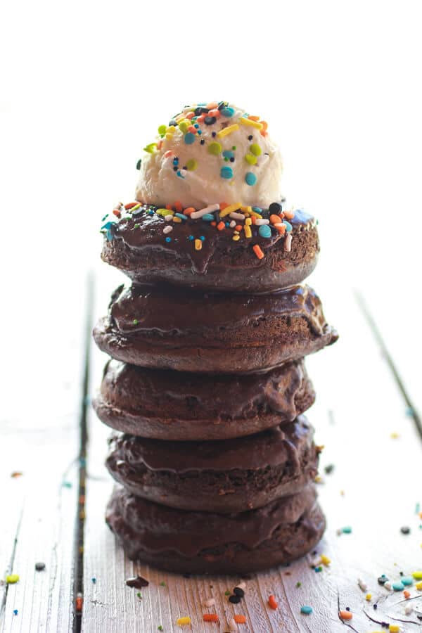 Vegan Gooey Chocolate Doughnuts | halfbakedharvest.com