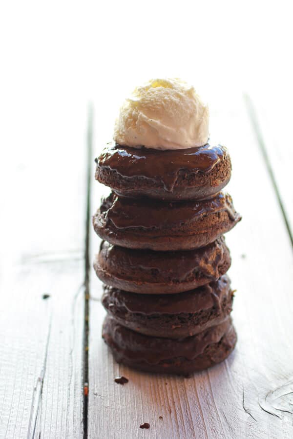 Vegan Gooey Chocolate Doughnuts | halfbakedharvest.com