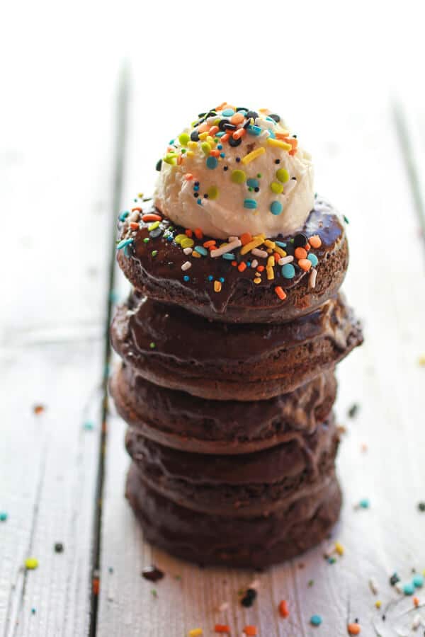 Vegan Gooey Chocolate Doughnuts | halfbakedharvest.com