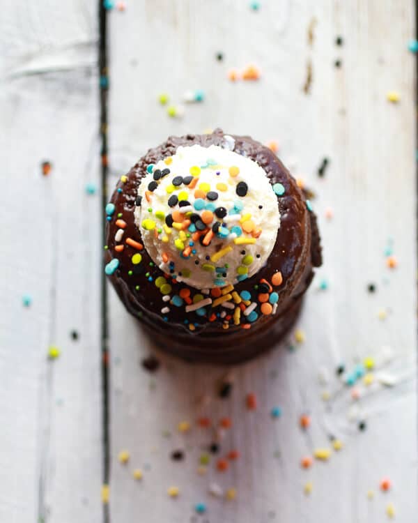 Vegan Gooey Chocolate Doughnuts | halfbakedharvest.com