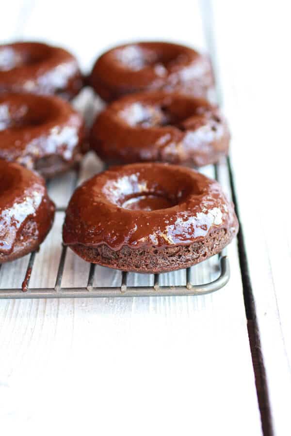 Vegan Gooey Chocolate Doughnuts | halfbakedharvest.com