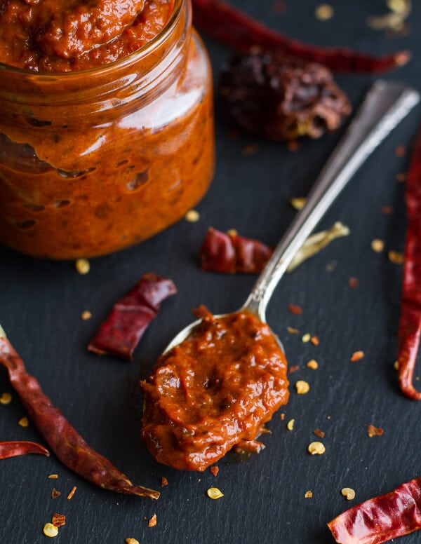 Homemade Harissa (Spicy Red Pepper Sauce) | halfbakedharvest.com