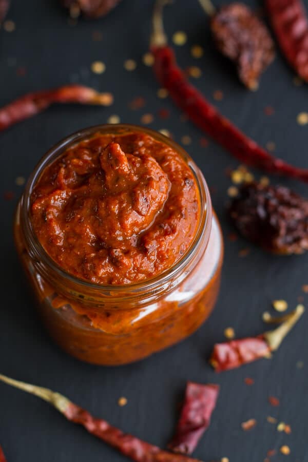 Homemade Harissa (Spicy Red Pepper Sauce) | halfbakedharvest.com