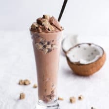 Chocolate Coconut Ice Cream Cookie Dough Blizzard (with VIDEO).