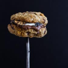 Oatmeal Chocolate Chip + Graham Cracker Cookie S'mores.