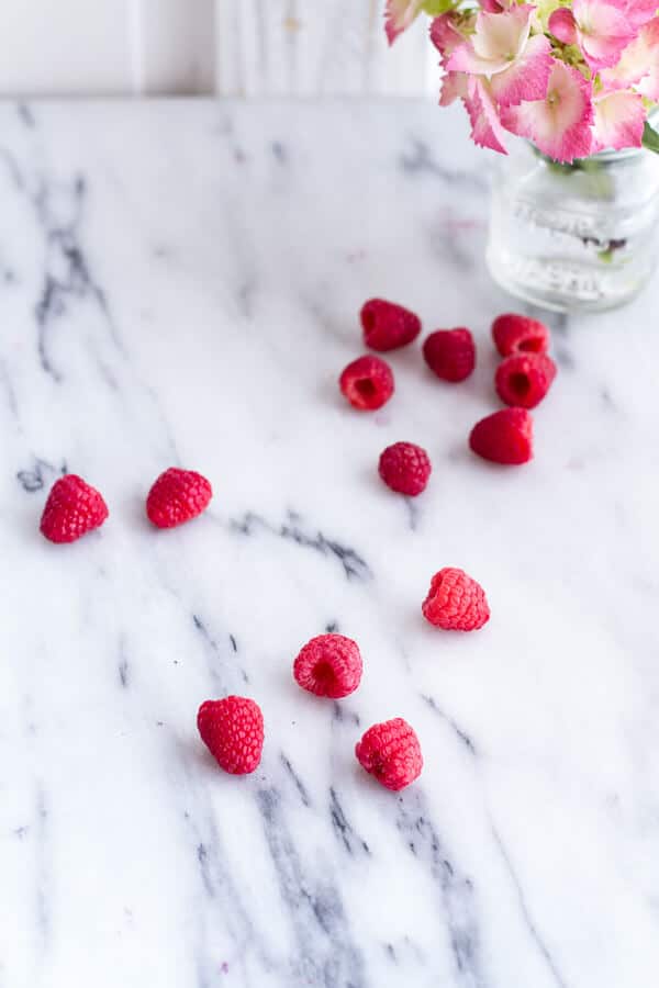 Raspberry-Rhubarb Bellini Smoothie w- Blueberries (Virgin...or not so Virgin) (VIDEO) | halfbakedharvest.com