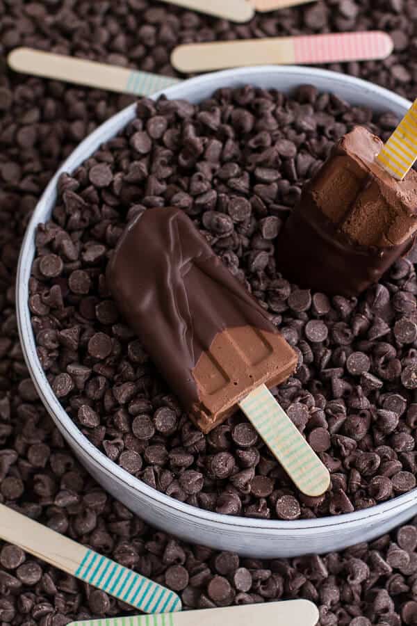 Vegan Chocolate Fudge Popsicles | halfbakedharvest.com