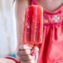 2-Ingredient Strawberry Popsicles + Links to Inspire.