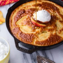 Make Ahead Peaches and Cream Breakfast Bake + Links to Inspire.