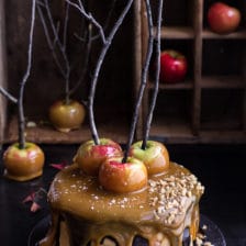 Salted Caramel Apple Snickers Cake | halfbakedharvest.com @hbharvest
