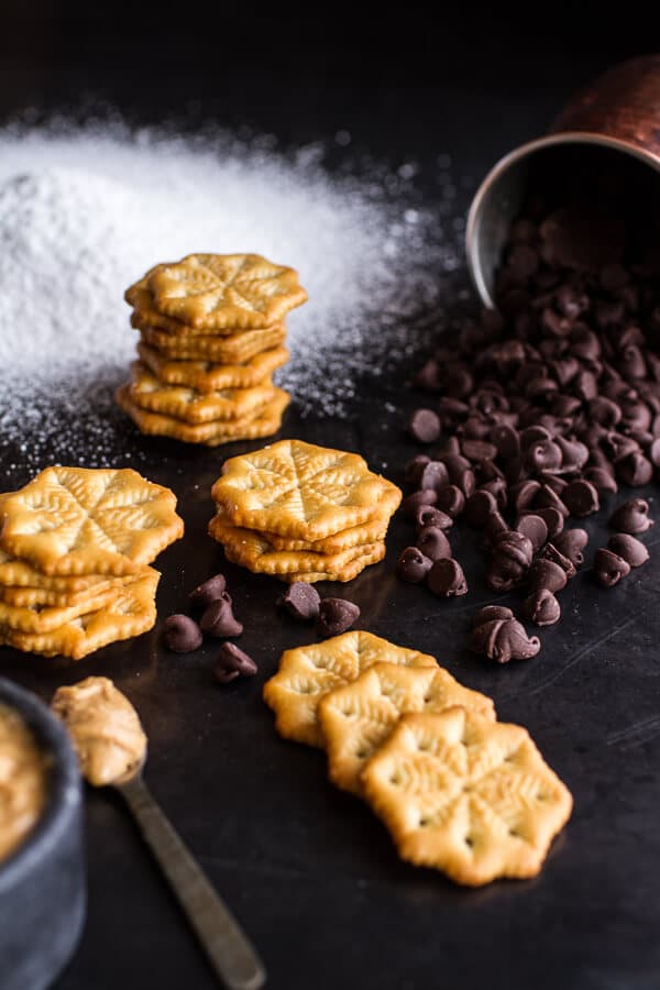 (Idiot Proof) 5-Ingredient Puppy Chow Ritz Cracker Cookies | halfbakedharvest.com @hbharvest