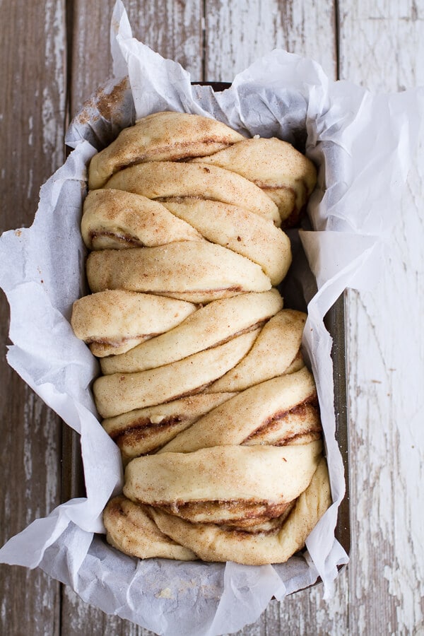 Overnight Pull-Apart Brioche Cinnamon Roll Bread | halfbakedharvest.com @hbharvest