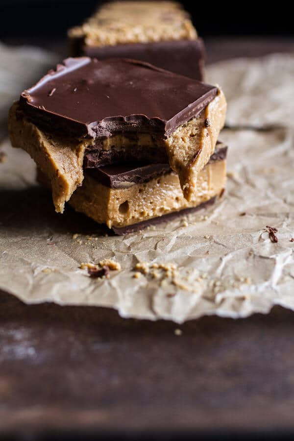 5-Ingredient Tripple Decker Chocolate Peanut Butter Bars | halfbakedharvest.com @hbharvest