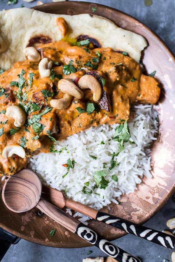 Creamy Cashew Indian Butter Paneer...with Fried Paneer | halfbakedharvest.com @hbharvest