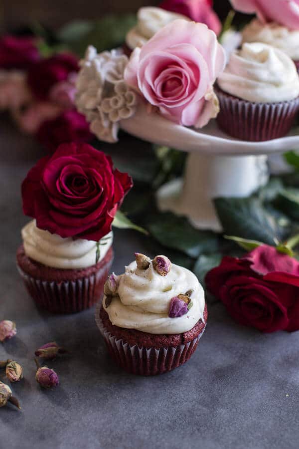 Deep Dark and Rosy, Red Velvet Cupcakes | halfbakedharvest.com @hbharvest