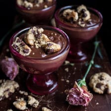 Kahlúa Chocolate Pudding...with Oatmeal Chocolate Chip Cookies.