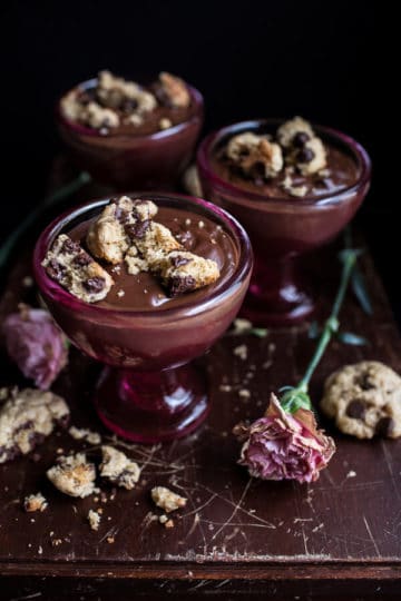 Kahlúa Chocolate Pudding…with Oatmeal Chocolate Chip Cookies.