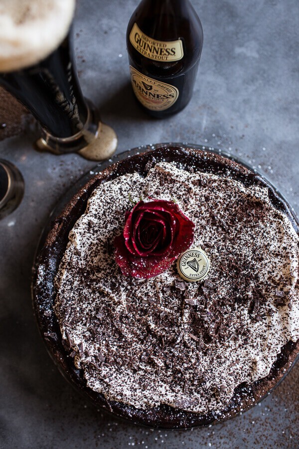 Drunken, Sunken Irish Coffee Chocolate Cake with Salted Bailey’s Cream | halfbakedharvest.com @hbharvest