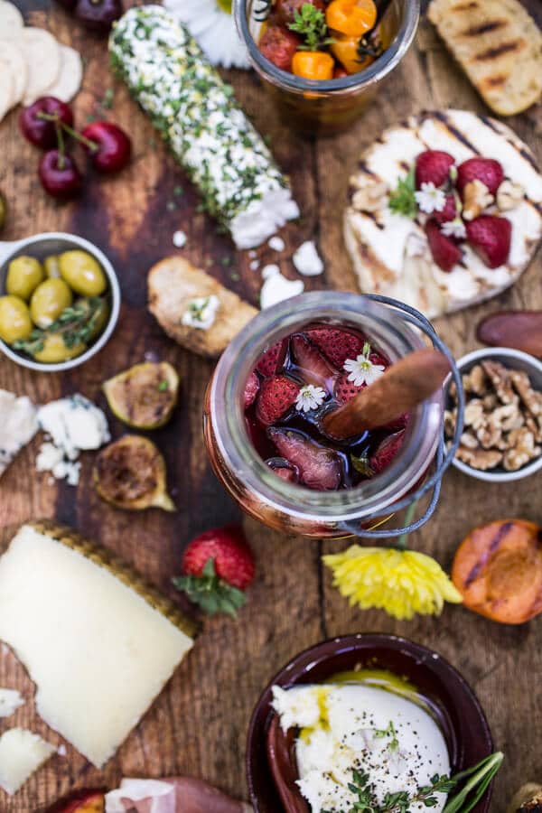 How to make a Killer Summer Cheeseboard (with Pickled Strawberries + Herb Roasted Cherry Tomatoes!) | halfbakedharvest.com @hbharvest